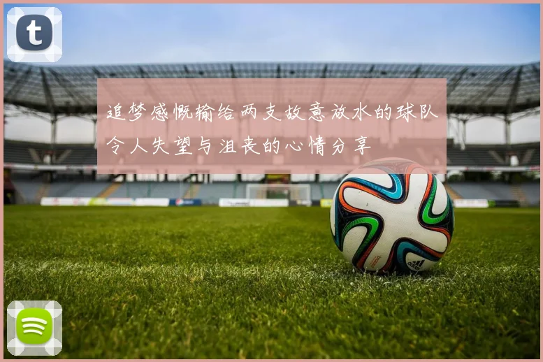 追梦感慨输给两支故意放水的球队令人失望与沮丧的心情分享